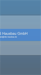 Mobile Screenshot of mks-hausbau.de