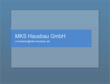 Tablet Screenshot of mks-hausbau.de